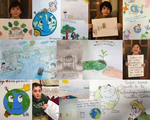 ¡Los niños también participaron de la campaña por el cuidado del Medioambiente!