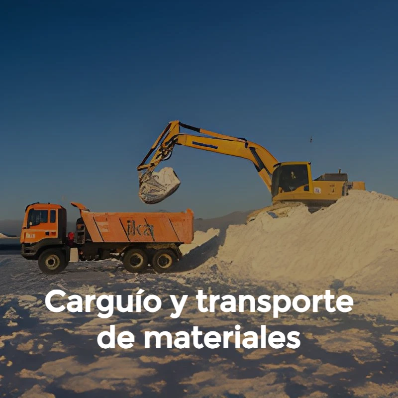 Carguío y transporte de materiales